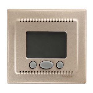 Sedna - comfort thermostat - 16A titanium