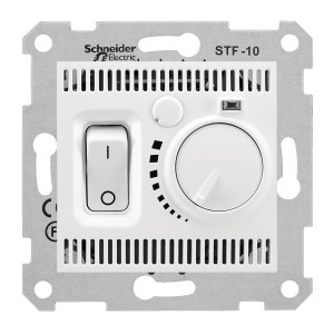 Sedna - floor thermostat - 10A without frame white