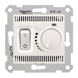 Sedna - floor thermostat - 10A without frame cream
