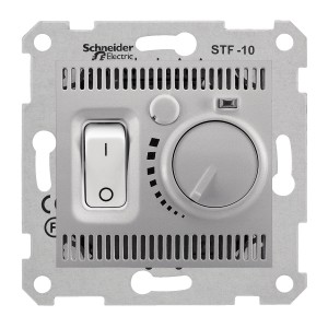 Sedna - floor thermostat - 10A without frame aluminium