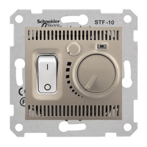 Sedna - floor thermostat - 10A without frame titanium