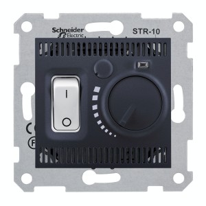 Sedna - floor thermostat - 10A without frame graphite