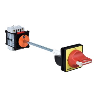 TeSys Vario - emergency stop switch disconnector - 80 A - back of enclosure