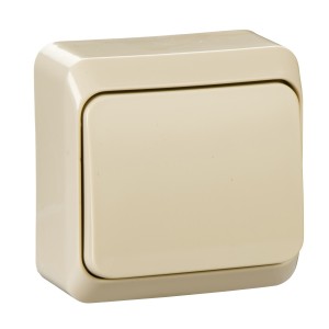 PRIMA - 1pole switch - 10AX, beige