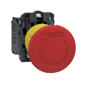 red Ø40 Emergency stop, switching off pushbutton Ø22 latching turn release 1NC