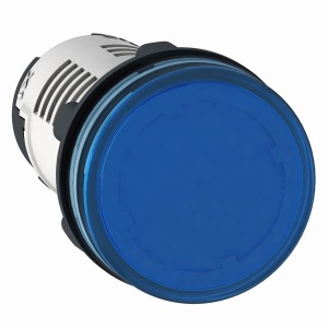 Monolithic pilot light, plastic, blue, Ø22, integral LED, 110...120 V AC
