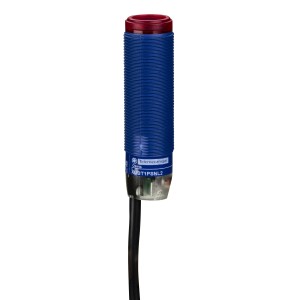 photoelectric sensor - transparent material - Sn 0..0.8 mm - NO or NC - cable 2m
